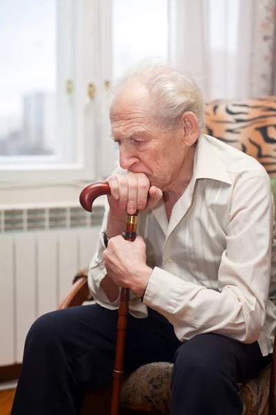 Smutný starý muž — Stock fotografie