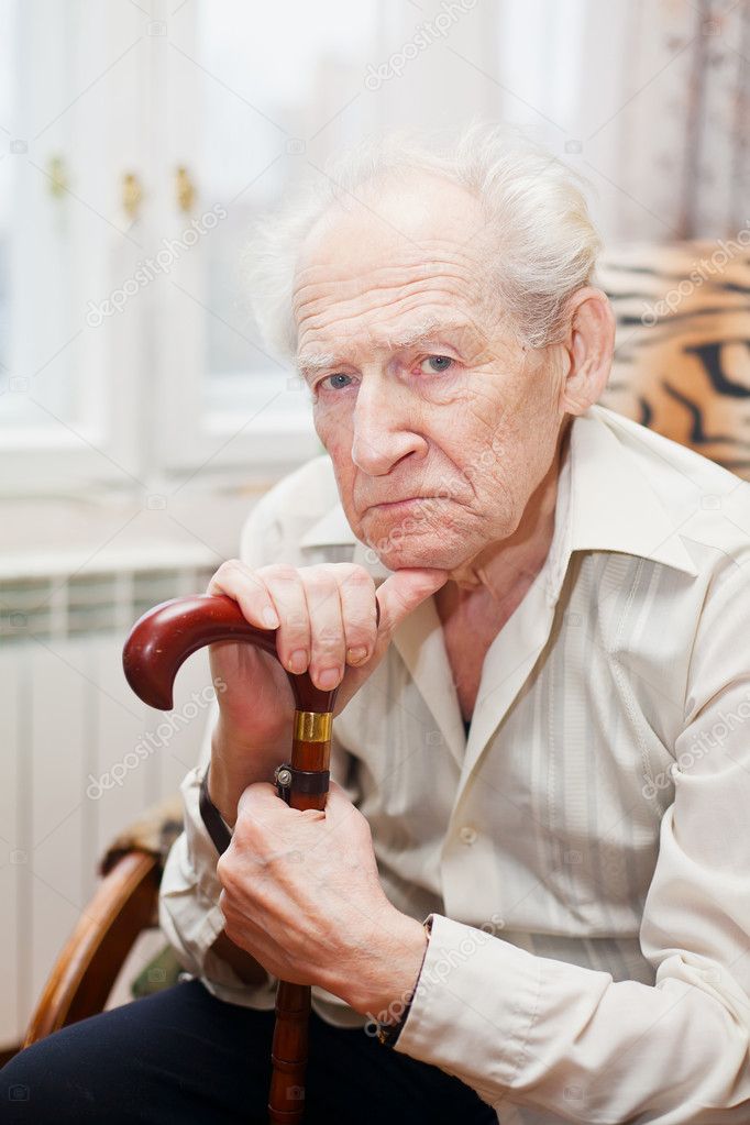 Sad Old Man — Stock Photo © Anita_Bonita #9745571