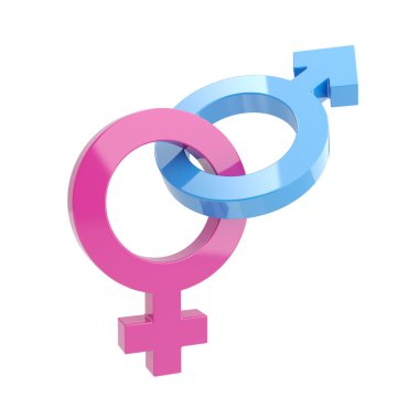 Male and female signs clipart