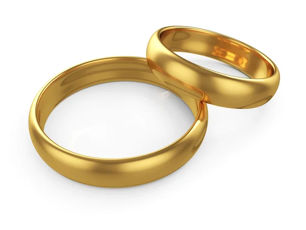 stock image Wedding gold rings