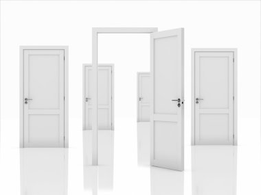 Doors concept clipart