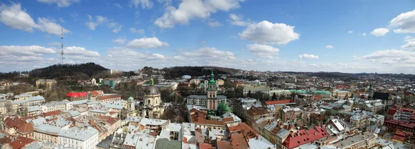 Панорамный вид Львова, Украина — стоковое фото
