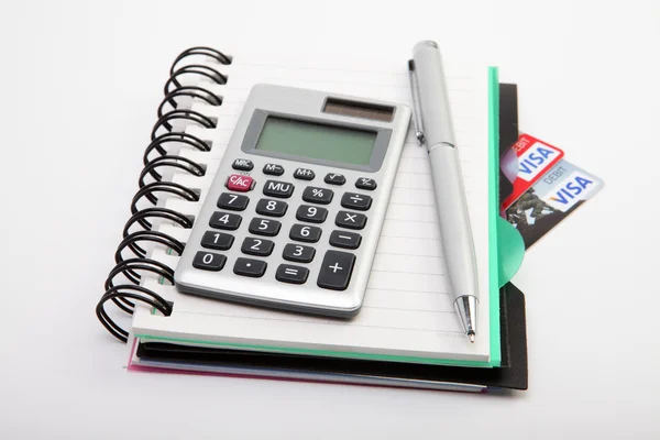 stock image Notebook and calculator