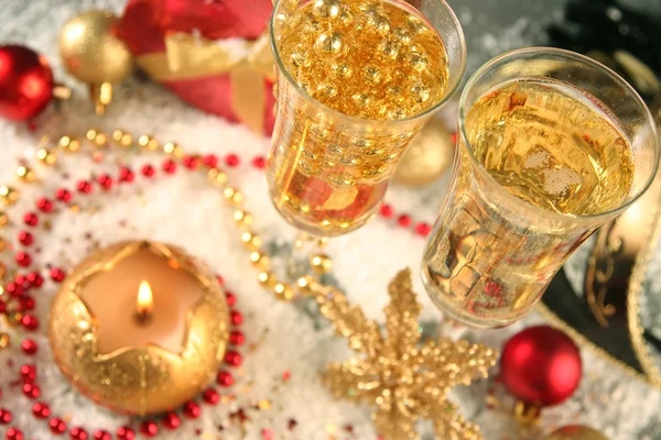 Golden champagne — Stock Photo, Image