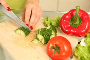 domates üzerinde odaklanmak