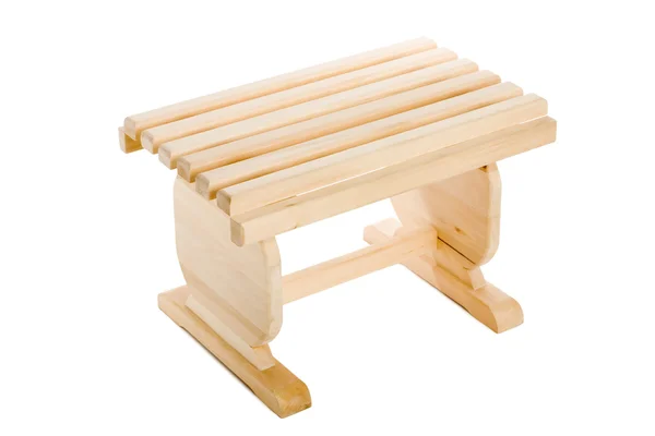 Pequeno banco de madeira — Fotografia de Stock