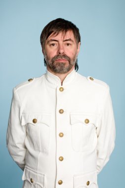 Man in form of a naval officer clipart