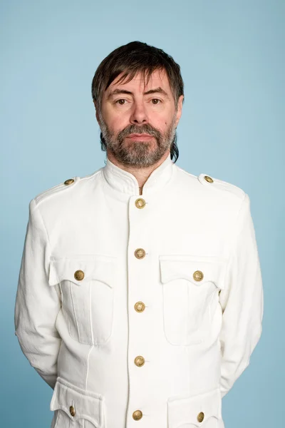 Man in form of a naval officer — Stock Photo, Image