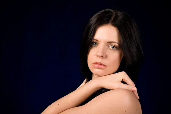 Young woman with a pleasant look — Stock Photo, Image