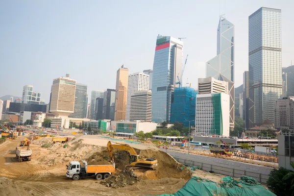 Construction of modern building of Hong Kong — Stock Photo, Image
