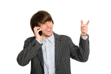 cep telefonunuzda konuşan borsacı adam