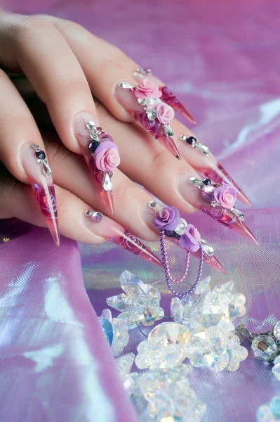 Bella manicure di mani — Foto Stock