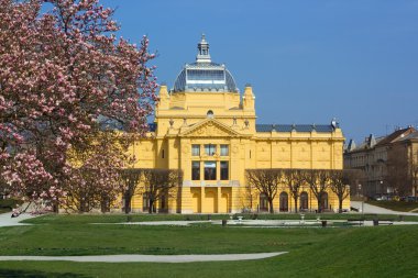 Art Pavilion in Zagreb, Croatia clipart