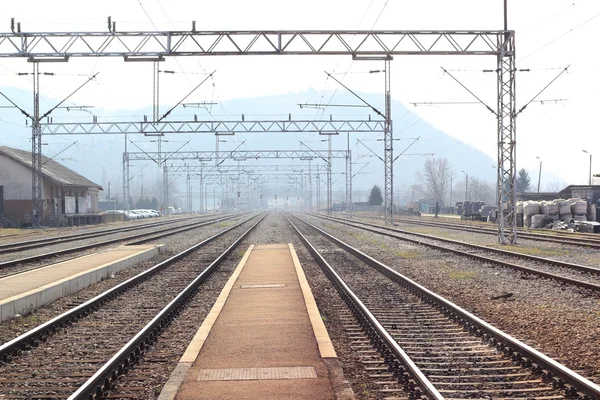 Freight train station — Stock Photo, Image