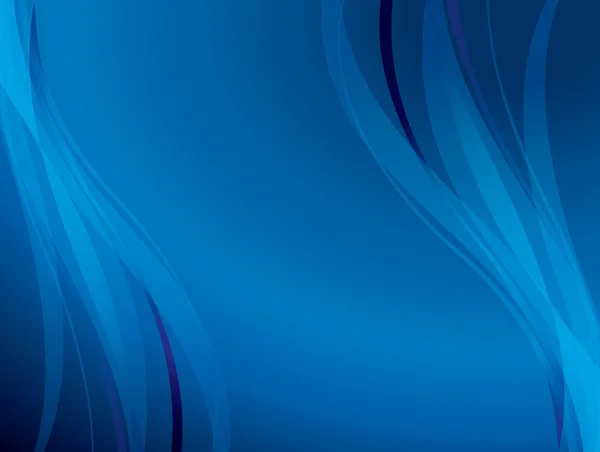Fond bleu avec lignes ondulées - eps 10 — Image vectorielle