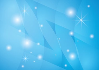 Star vector background with blue abstractions - eps10 clipart