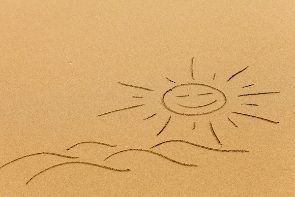 stock image Drawing in the sand