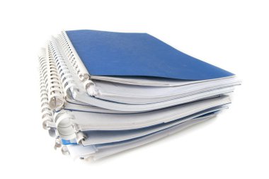A stack of notebooks. clipart