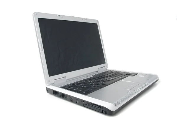 Computadora portátil moderna aislada en blanco . — Foto de Stock