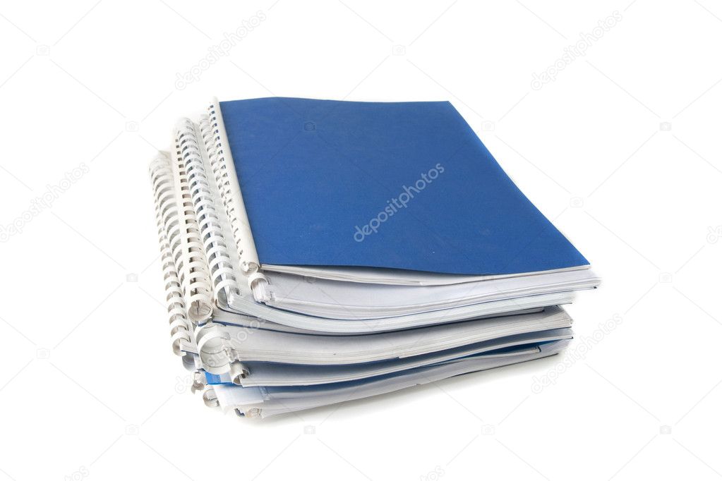A stack of notebooks