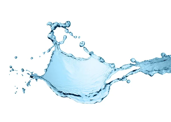 Salpicadura de agua azul — Foto de Stock