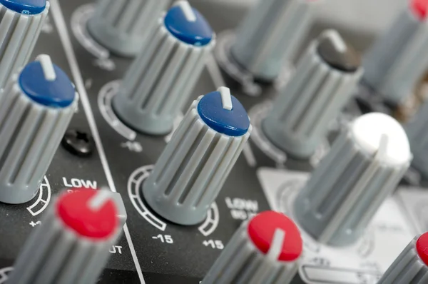 Audio control console — Stock Photo, Image