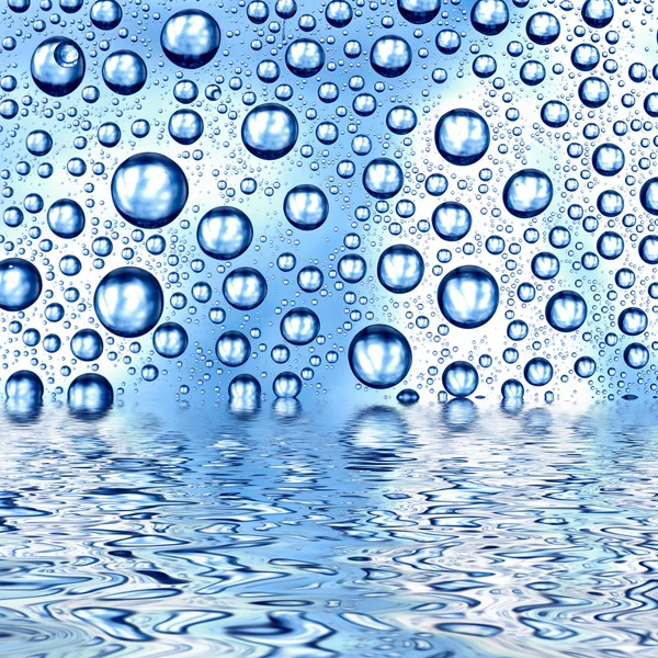 Waterdruppels achtergrond — Stockfoto