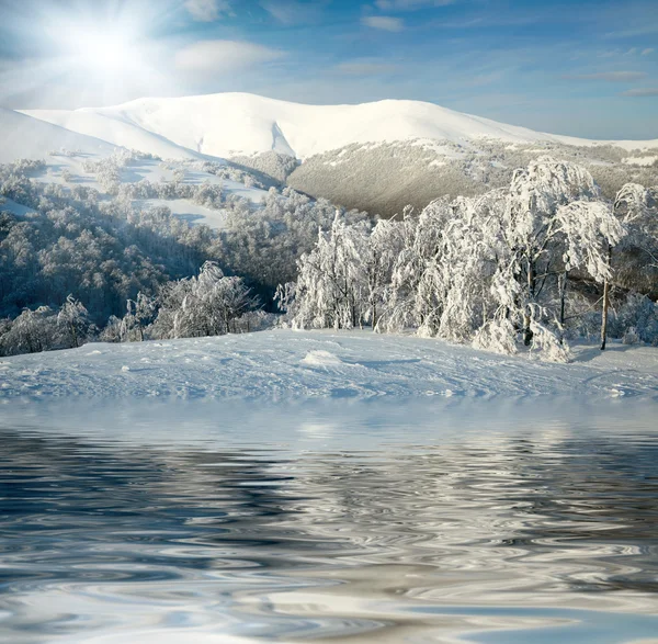 Kış dağlarda — Stok fotoğraf