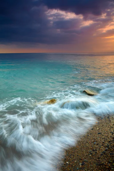 Moře při západu slunce — Stock fotografie