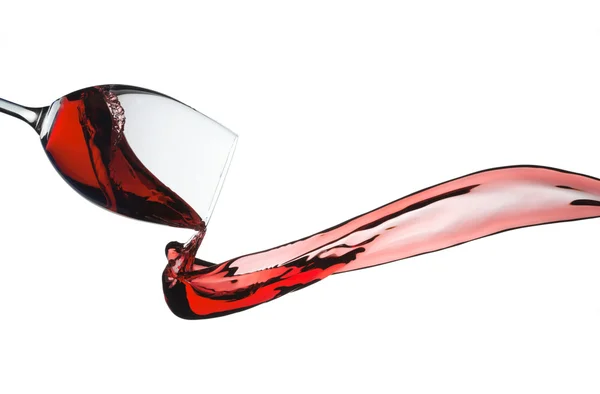 Red wine splashing — Stock Photo, Image