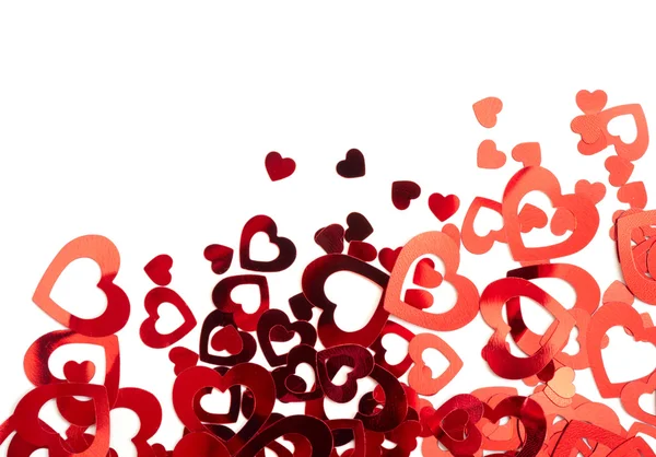 Valentine hjärtan bakgrund — Stockfoto
