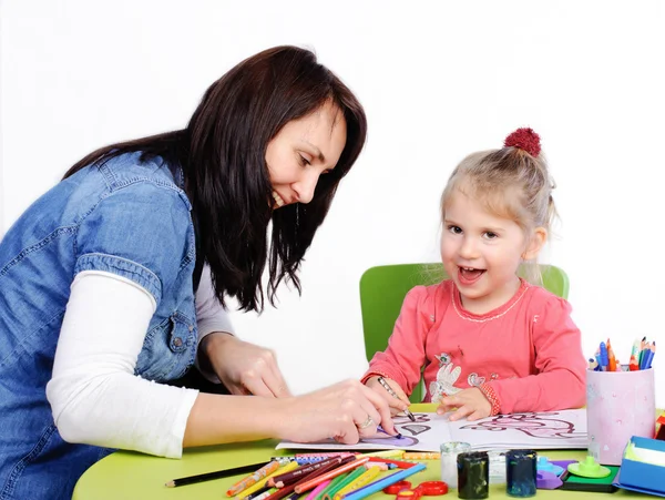 stock image Painting girl