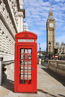 London Red Telephone Booth clipart