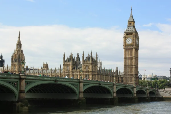伦敦议会和大本钟 — 图库照片