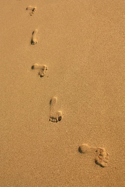 Pegada na areia — Fotografia de Stock