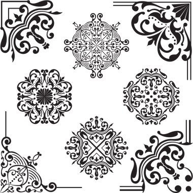 Set of elements for design clipart