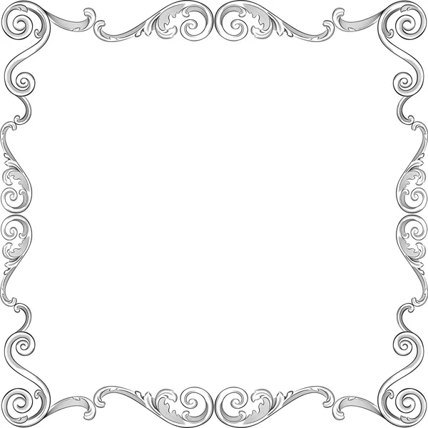 Beautiful ornate frame — Stock Vector