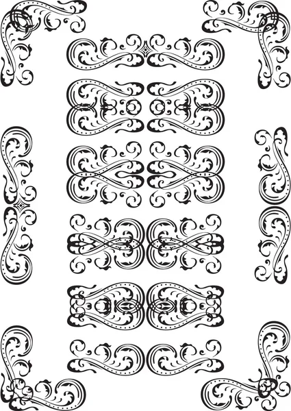 Set bouts de livre isolé sur blanc — Image vectorielle