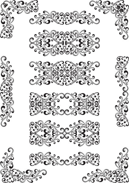 Swirly ornament element