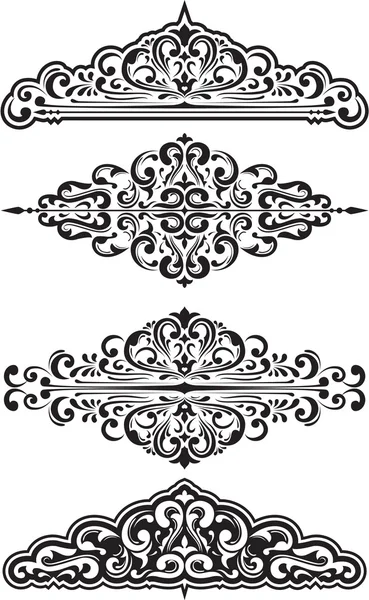 Dividers and scroll set Royalty Free Stock Vectors