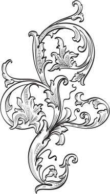 Acanthuce leaf clipart