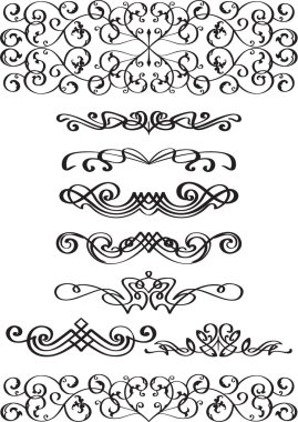 Lovely dividers set clipart