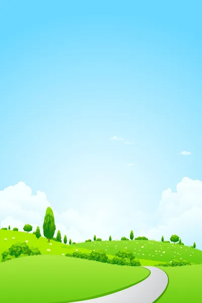 Grüne Landschaft — Stockvektor