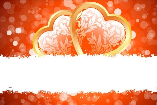 Grungy carte Saint-Valentin — Image vectorielle