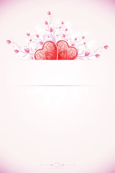 Valentines Day Card Template — Stock Vector