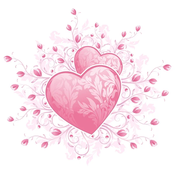 Valentinstag Herzen — Stockvektor