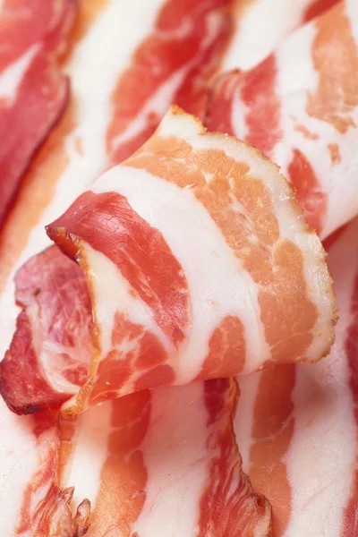 Slices of smoked bacon — Stock Photo, Image