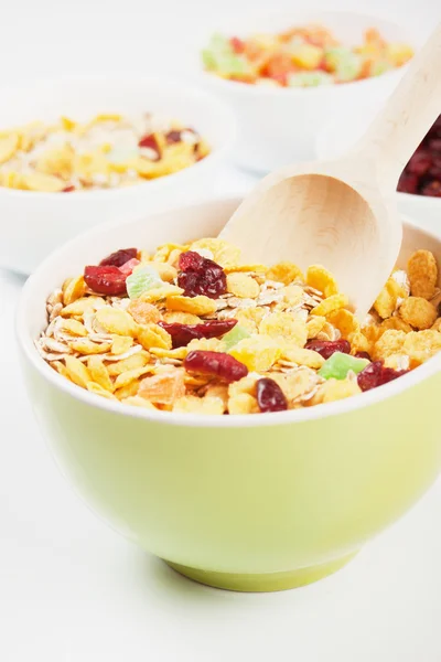 Muesli di cereali con frutta secca — Foto Stock