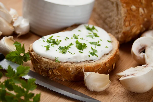 Cream and cheese spread — Stock Photo, Image