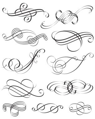 Calligraphic Elements clipart